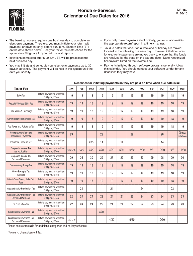  Form Dr659 2015