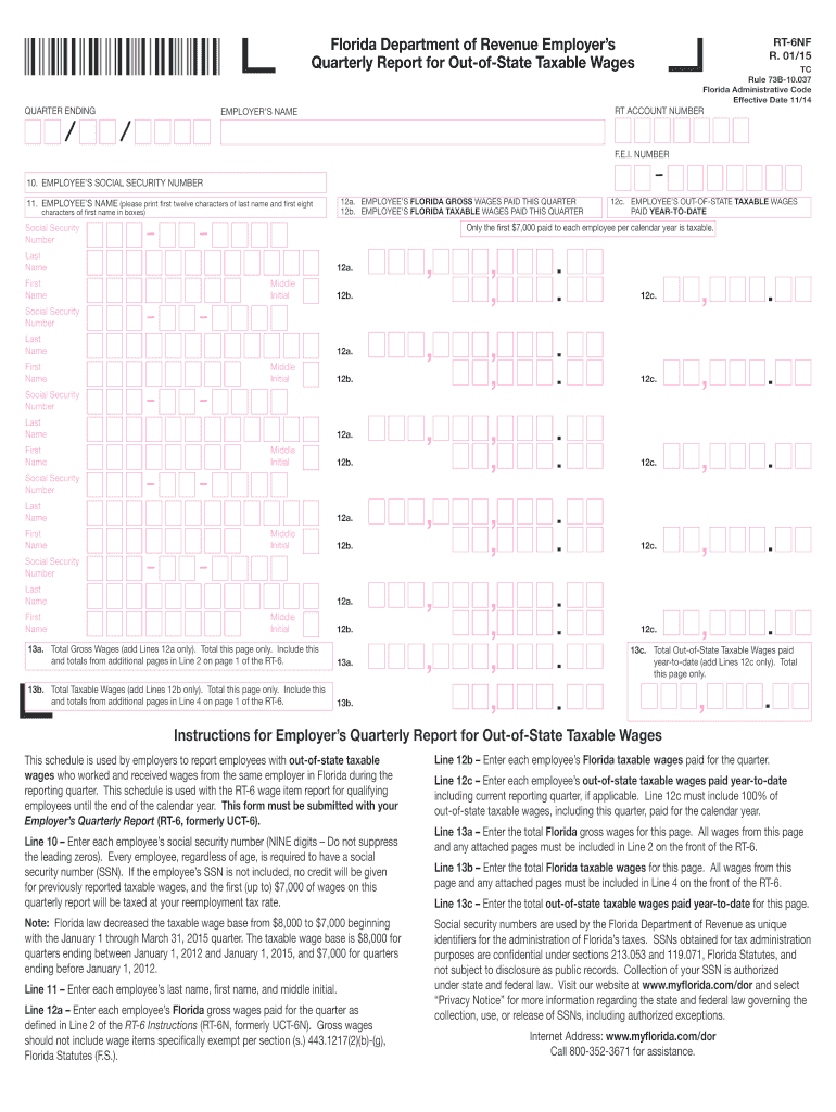  , , , RT 6 Florida Administrative Code 2015