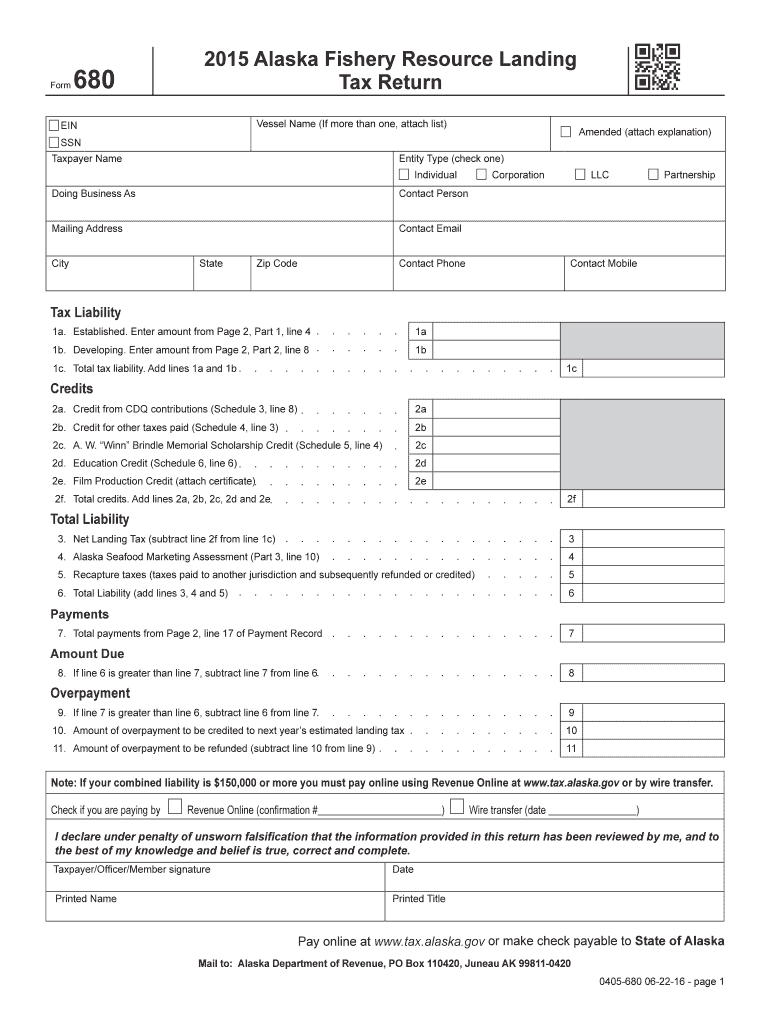 Tax Alaska  Form