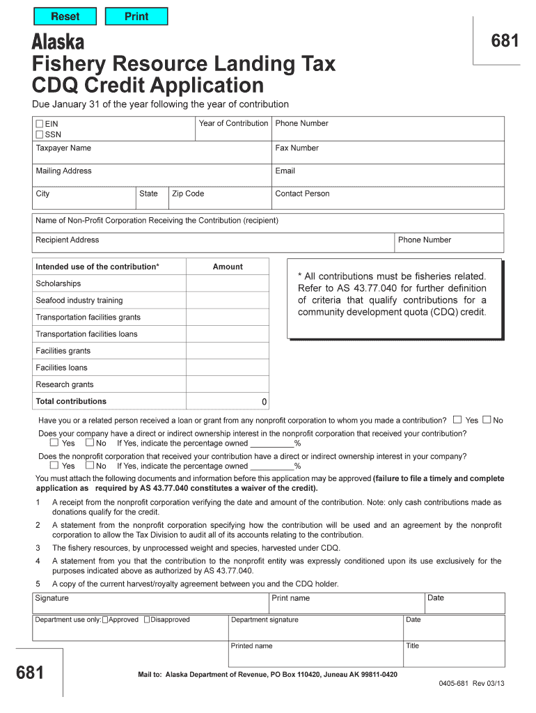 Tax Alaska  Form