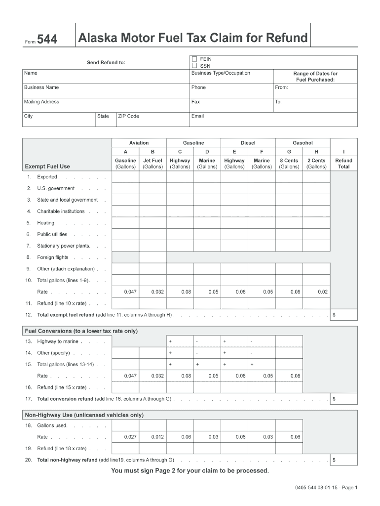 Alaska Motor Fuel  Form