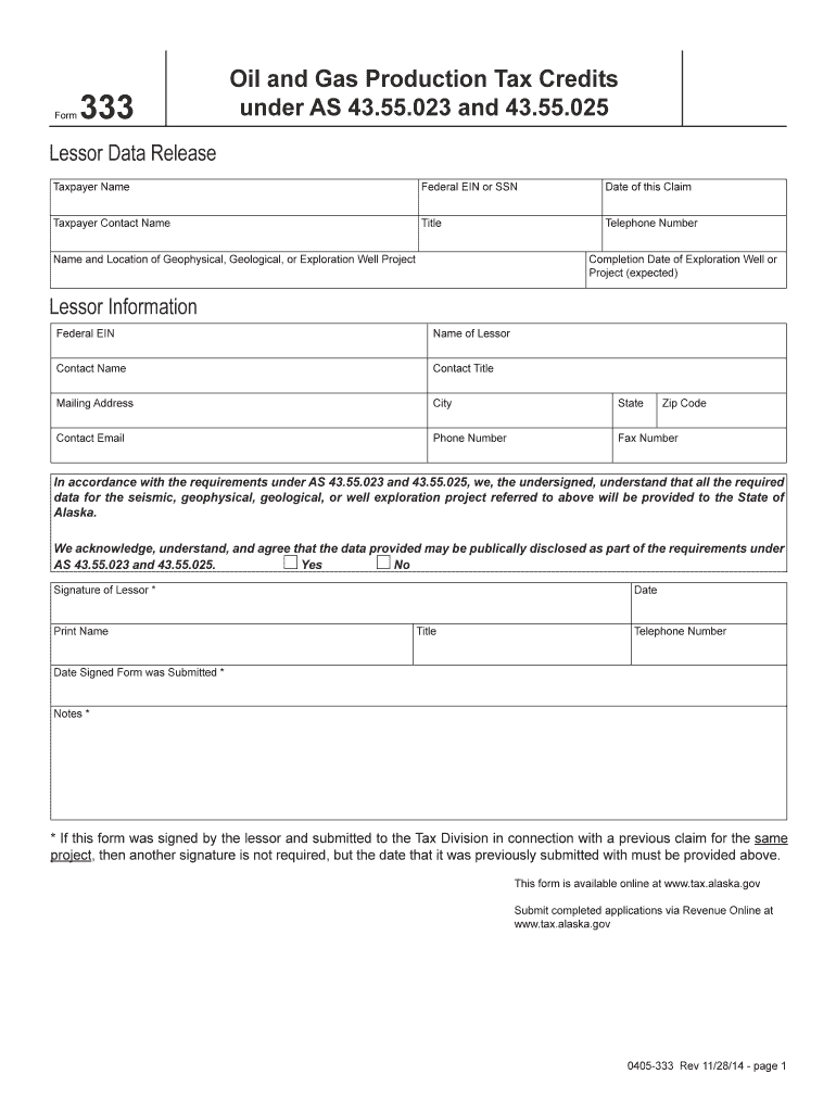 Tax Alaska  Form