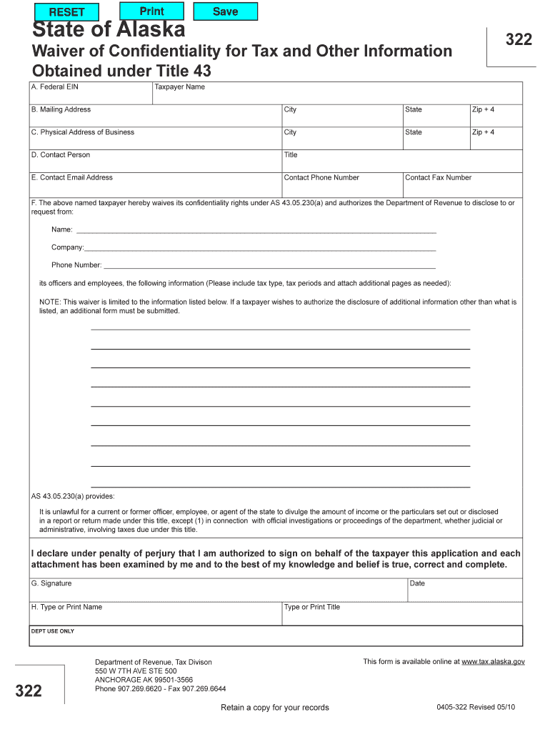 Tax Alaska  Form