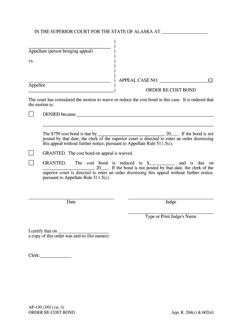 AP 130 Alaska Court Records State of Alaska  Form