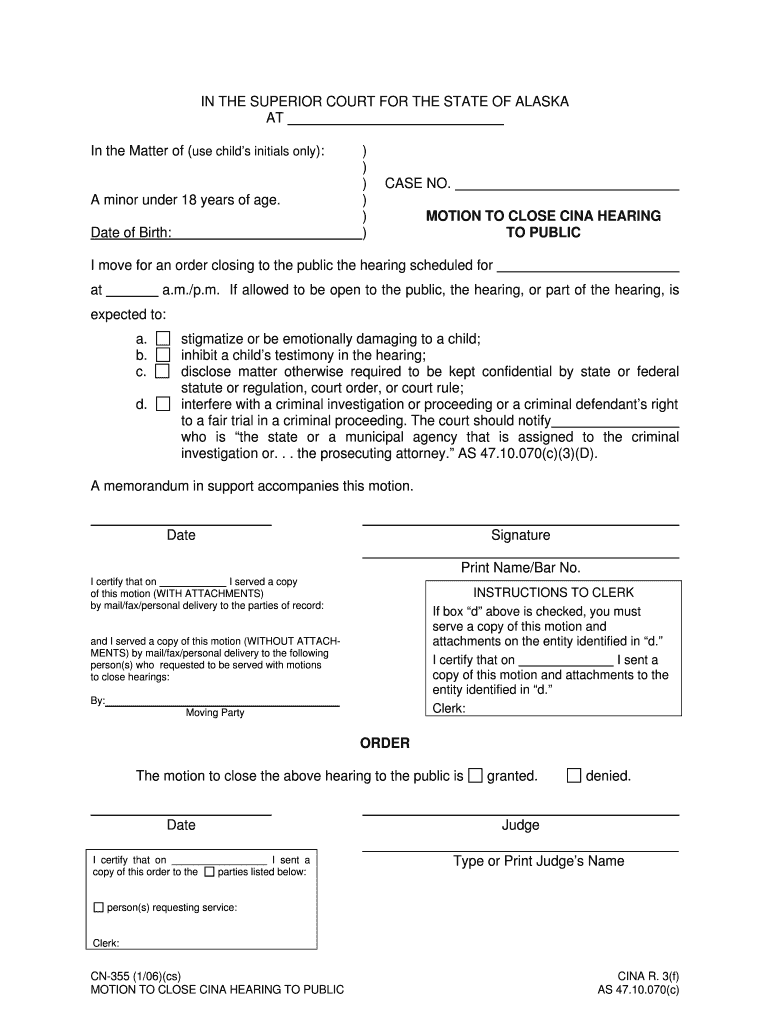 Download the PDF File Alaska Court Records State of Alaska  Form