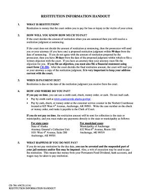 CR 786 ANCH Restitution Information Handout 114