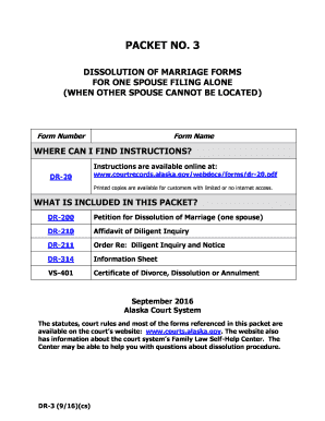 PACKET NO 3 Alaska Court Records State of Alaska  Form