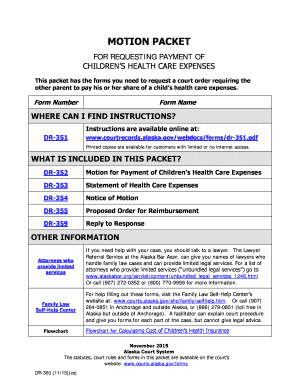 DR 350 Alaska Court Records State of Alaska  Form