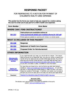 DR 356 Alaska Court Records State of Alaska  Form