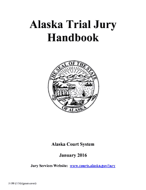 J 180 Trial Jury Handbook Alaska Alaska Court Records State of  Form