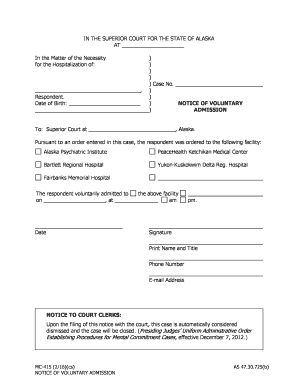 MC 415 Alaska Court Records State of Alaska  Form