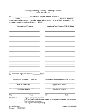 P 121 Alaska Court Records State of Alaska  Form