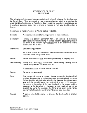 P 201 Registration of Trust Definitions 7 82 DOC  Form