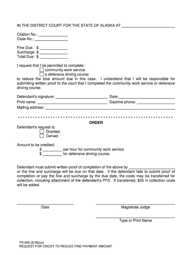 Tr 405  Form