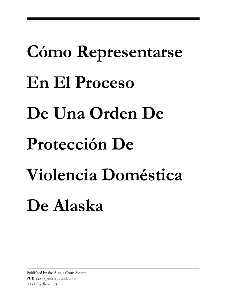 Alaska Orden Domestica Fillable  Form