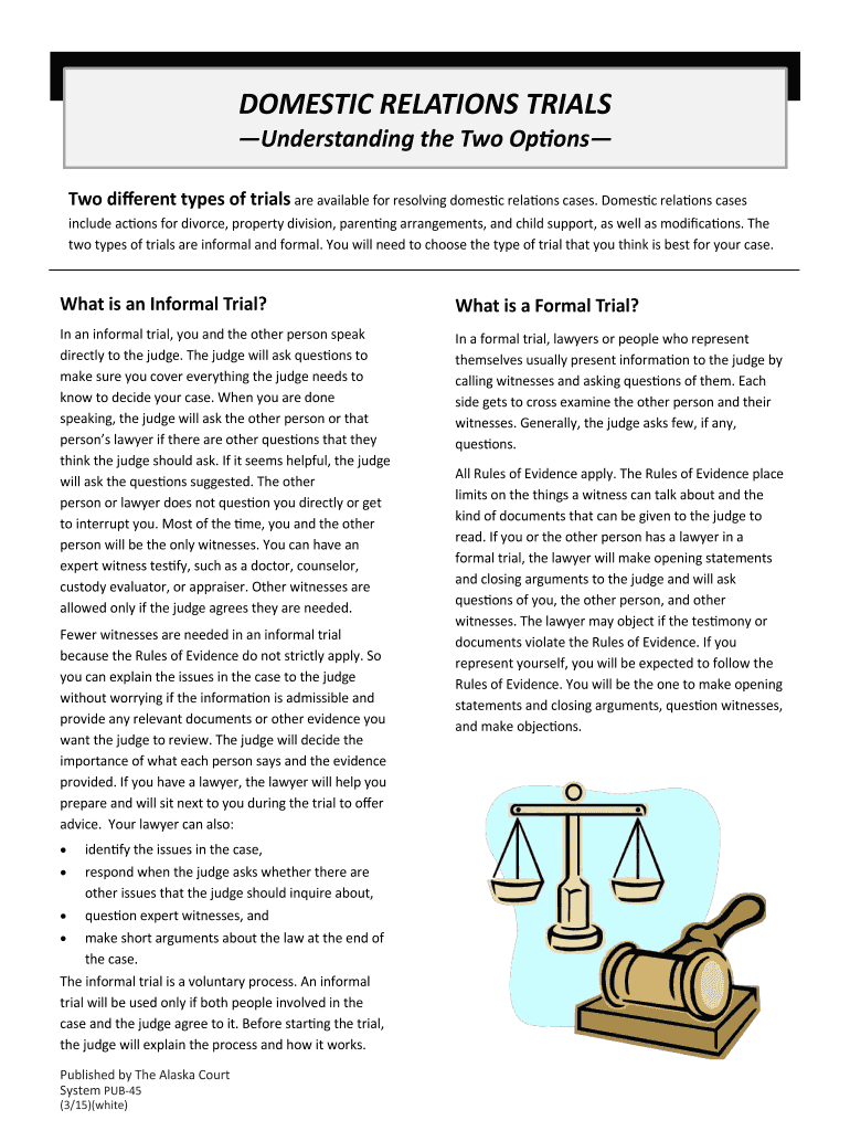 PUB 45 Informal Trial Publication 3 15