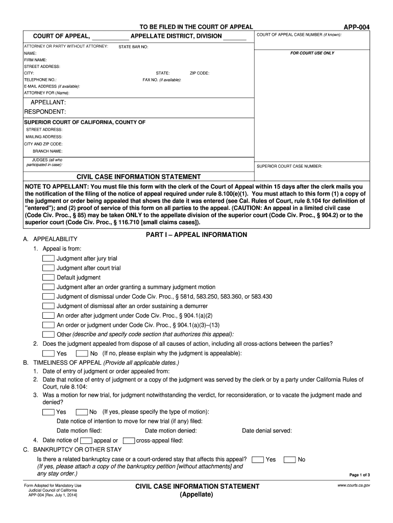  App 004  Form 2014