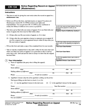  Form CR 141 INFO  California Courts  CA Gov 2014