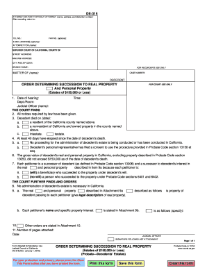 De315  Form