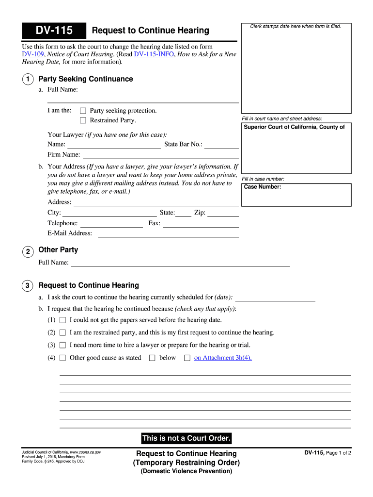  Form Dv 115 2016