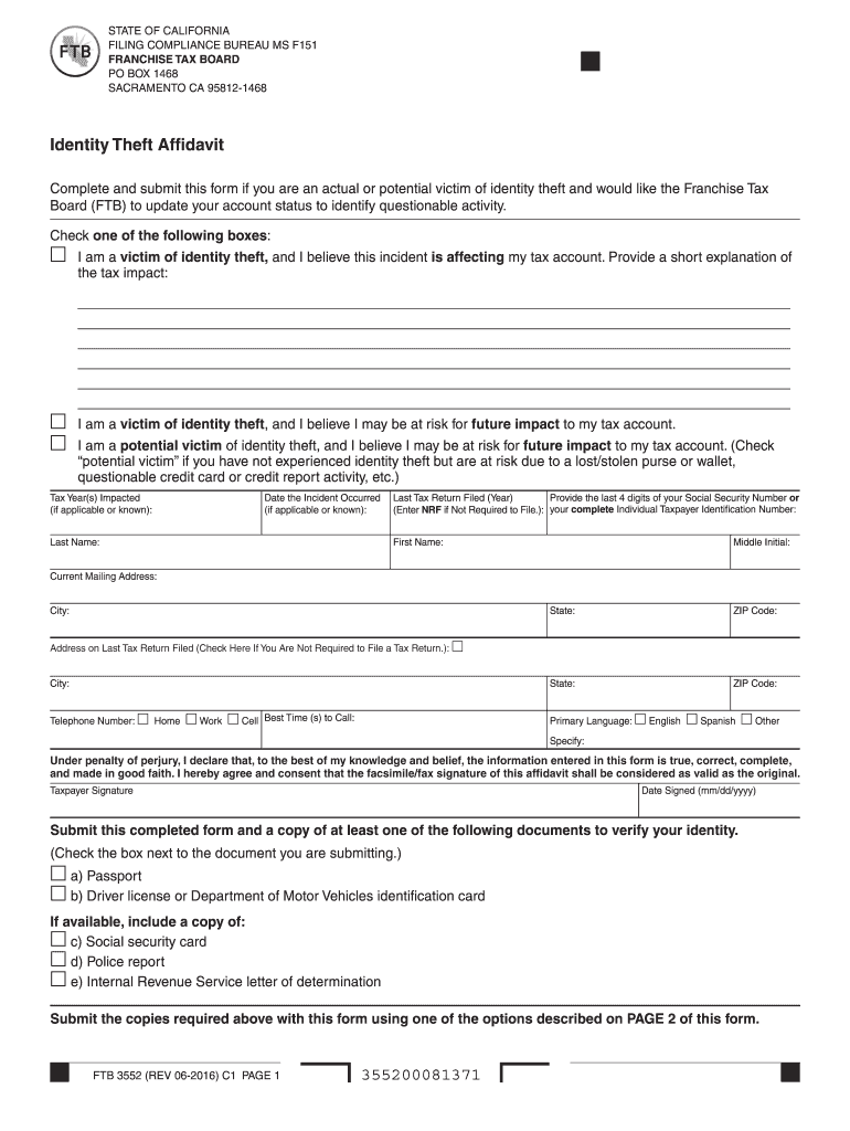  Form 3552 2016-2024