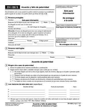 DV 180 S California Courts Courts Ca  Form