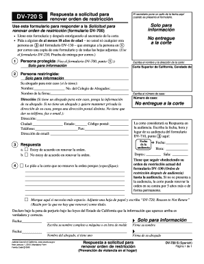 Ca Dv720  Form