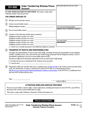 Dv 900  Form