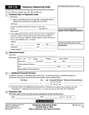  Ea 110 Response Form 2014