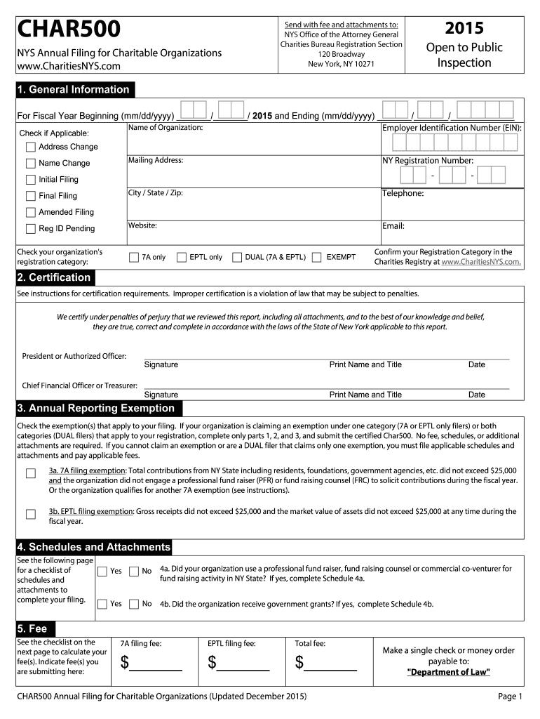 Get and Sign Char500 2015 Form