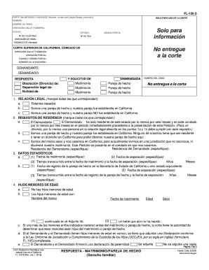 Get and Sign Ca Fl120s Form 2016-2022