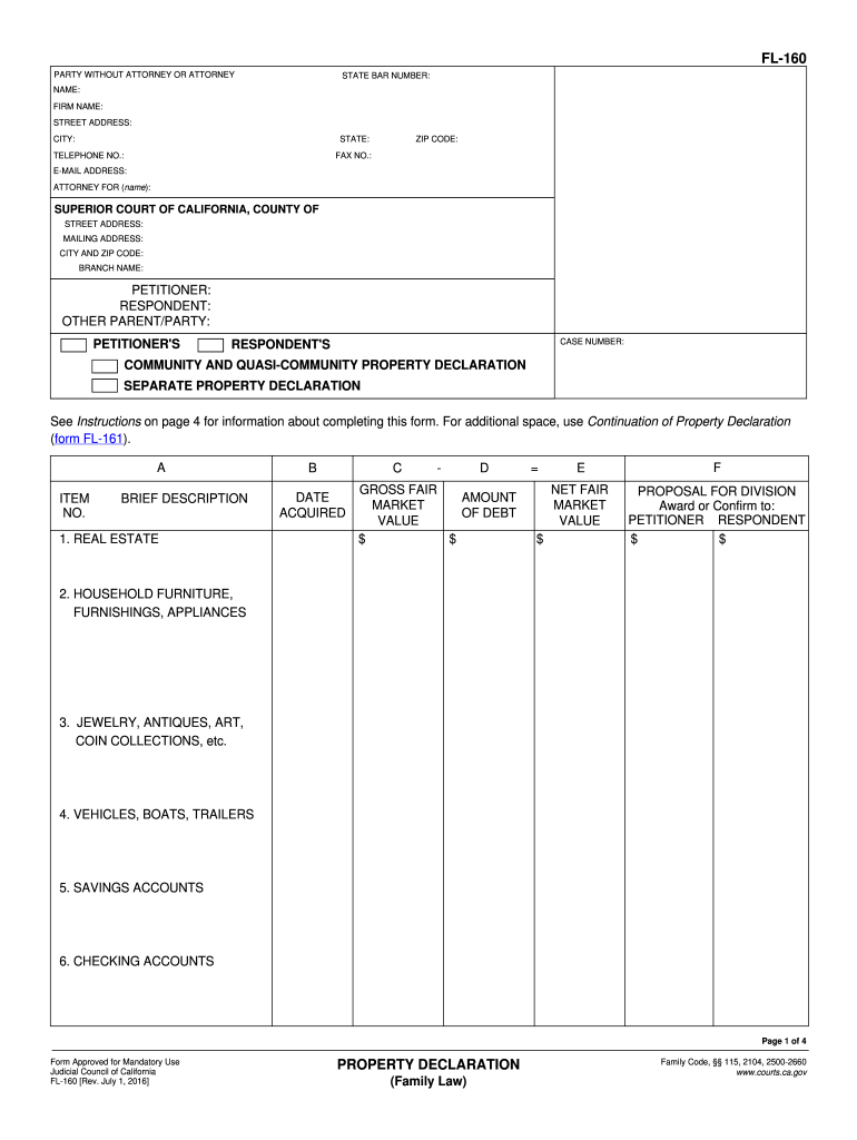 Get and Sign Fl 160 2016-2022 Form