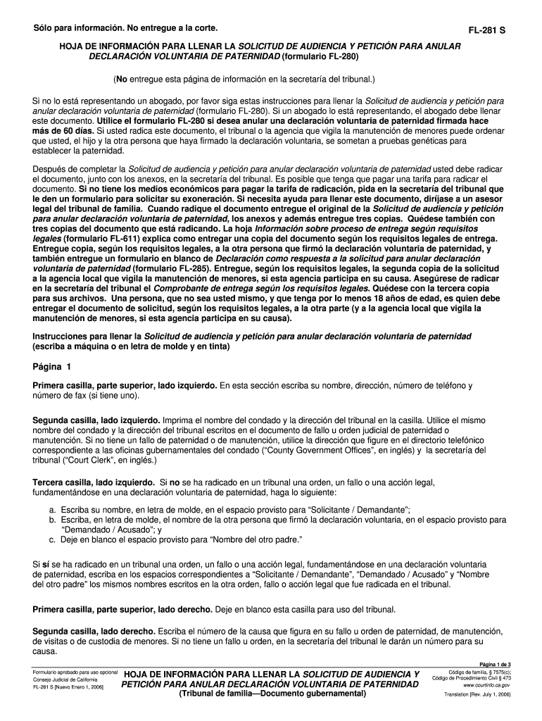  P Gina 1 FL 281 S California Courts Courts Ca 2006