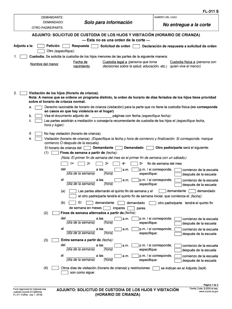  Are Fl Form Fl 311 2016-2024