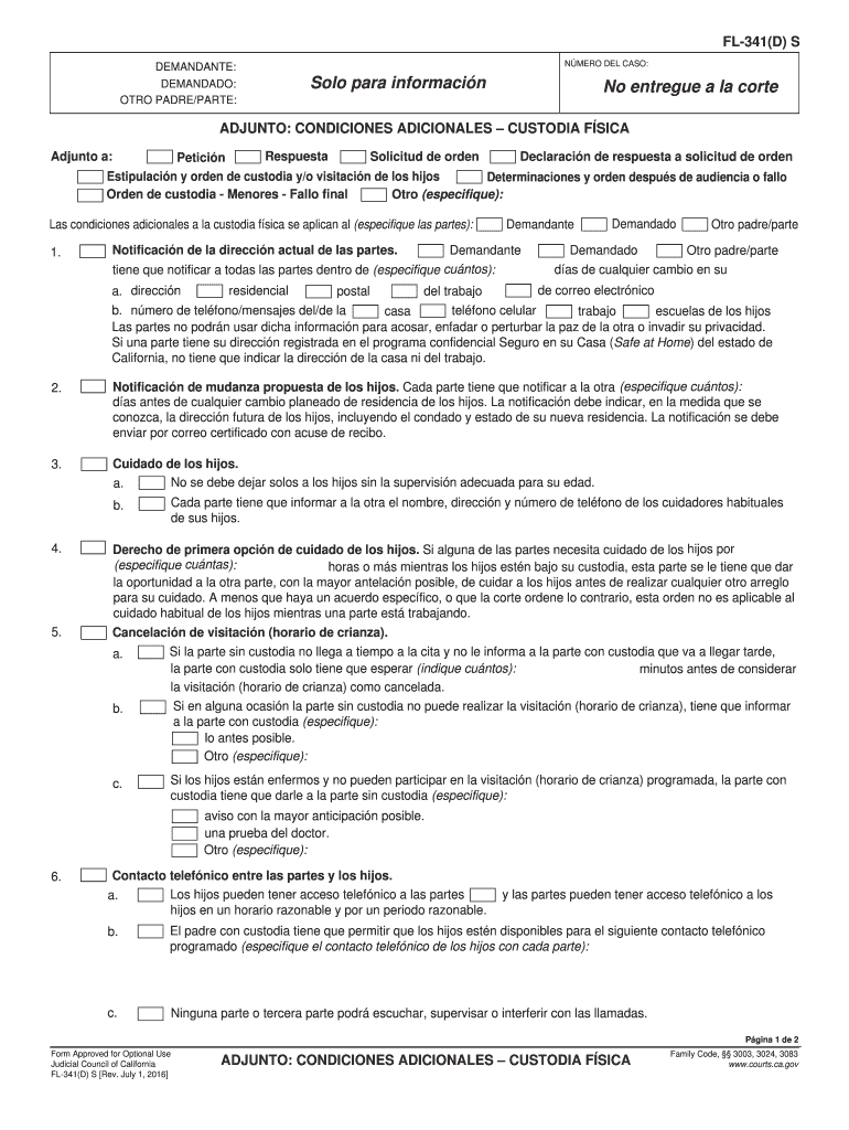 Fl341ds  Form