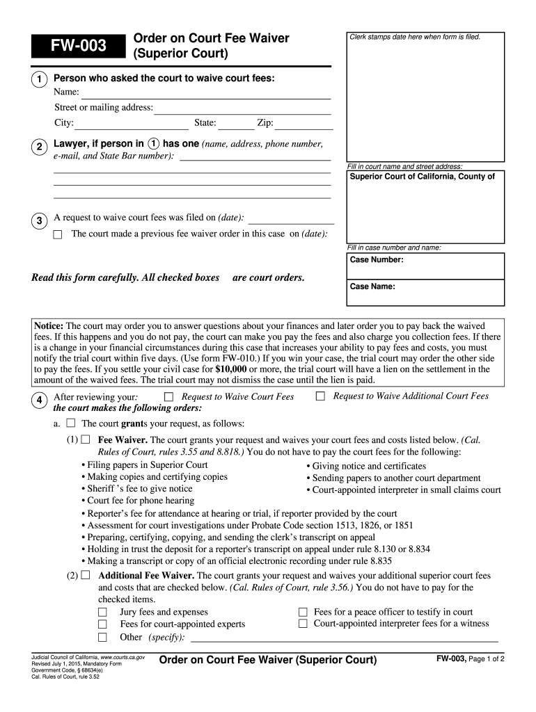 Get and Sign Fw 003 2015 Form