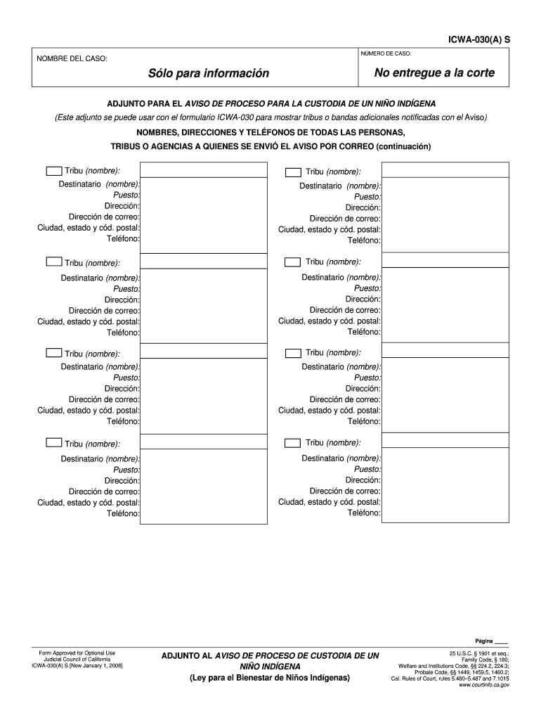 Attachment Form California Court