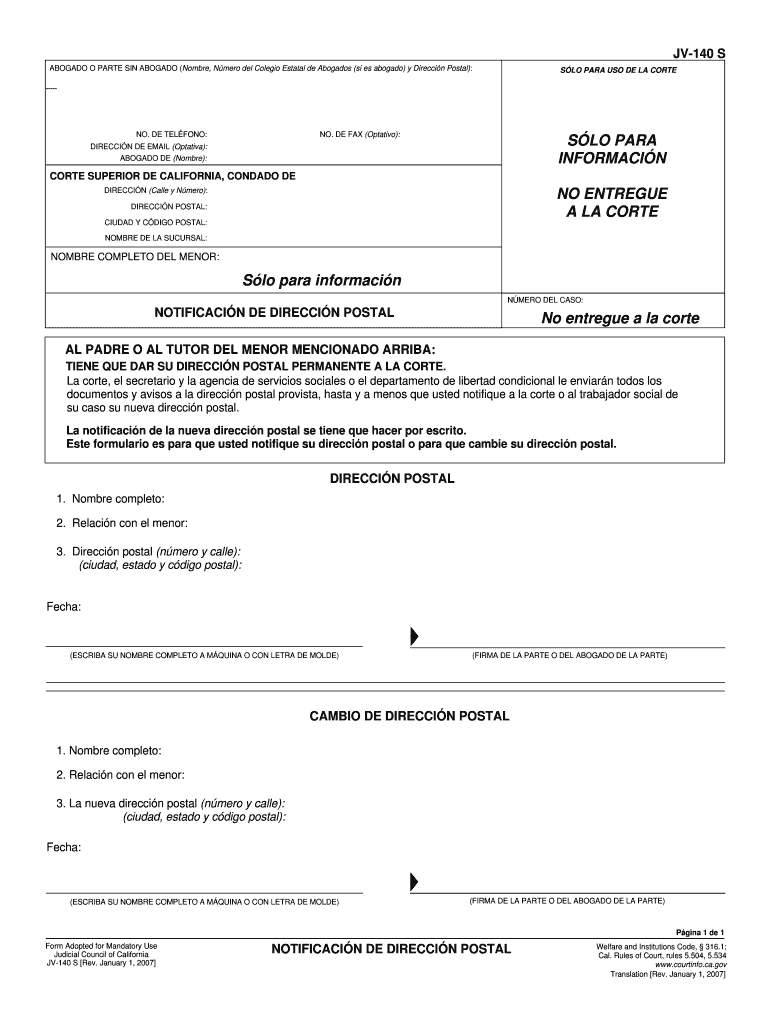 En Espa Ol California Courts Courts Ca  Form