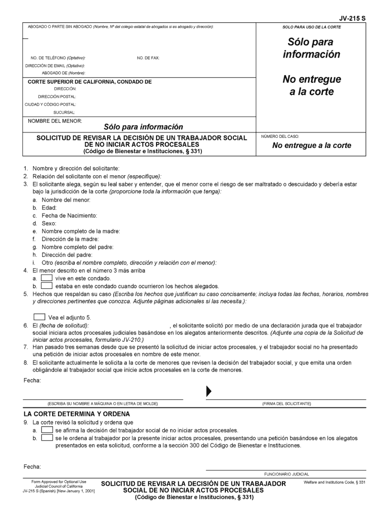 Solo Para California Courts Courts Ca  Form