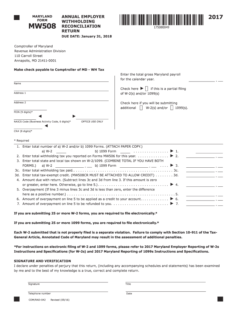  Mw508  Form 2017