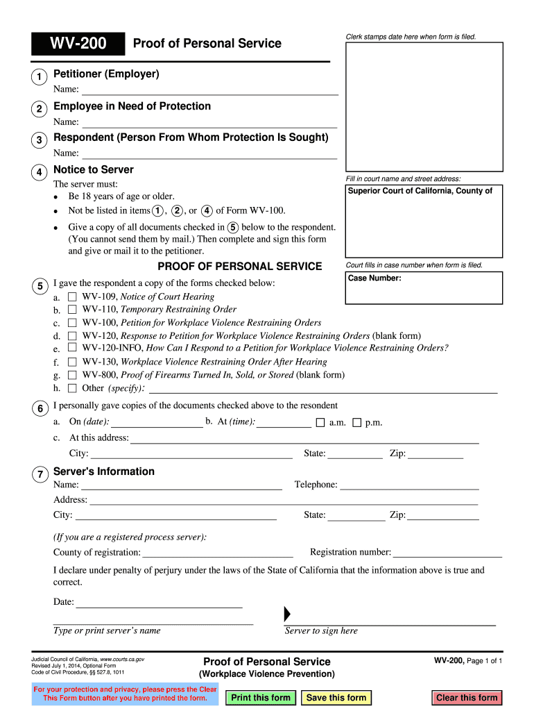  Wv 200 Form 2014-2024