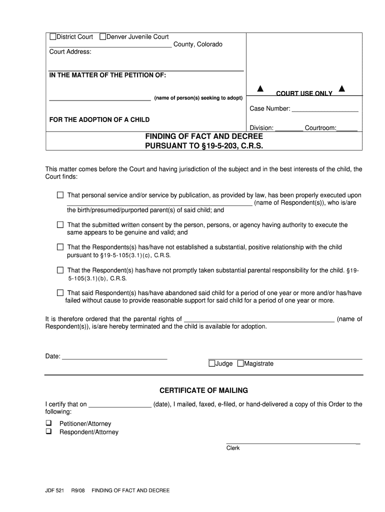 Courts State Co  Form