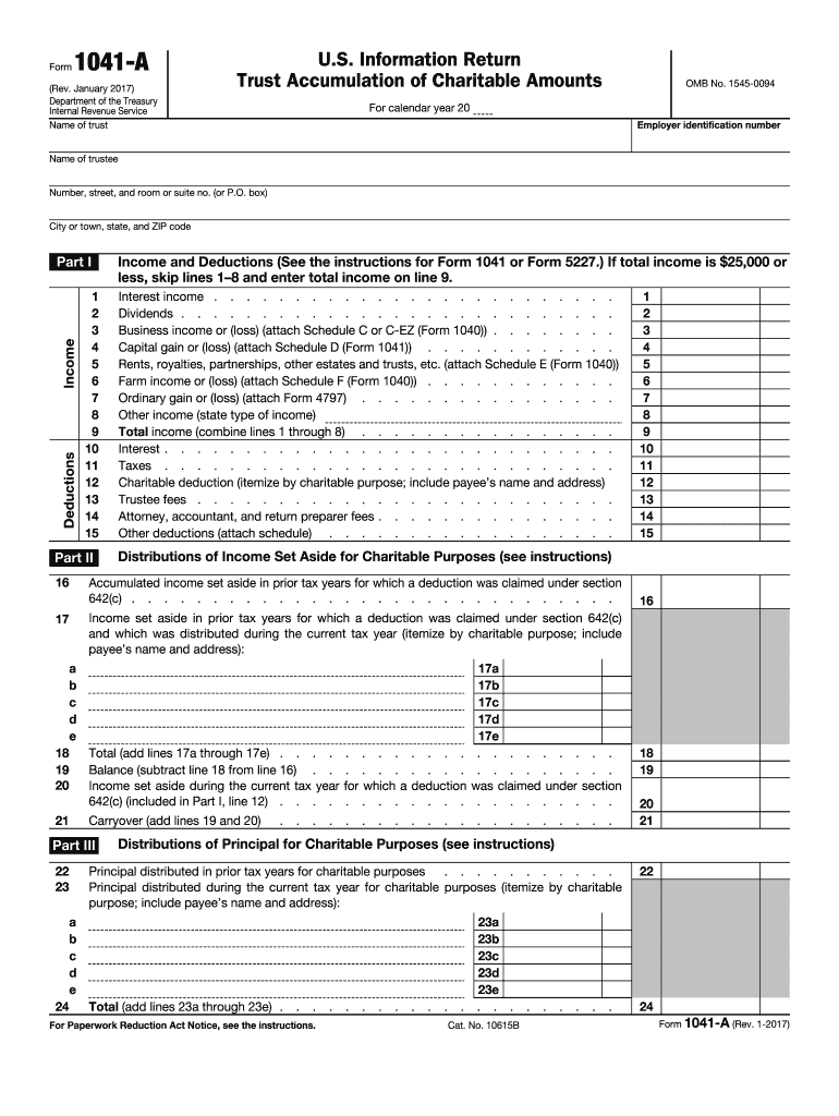  1041a  Form 2017