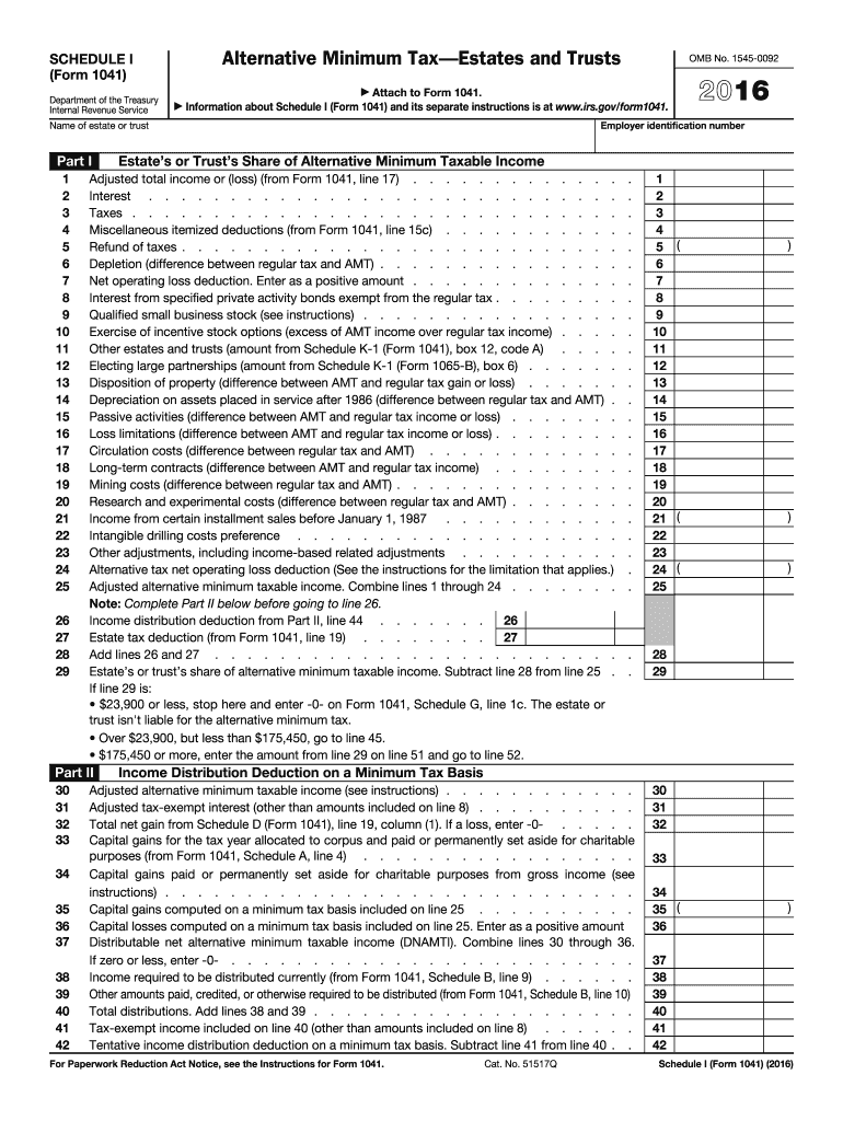  Estates Form 2016