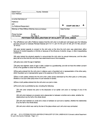 District CourtCounty, ColoradoCourt AddressIn  Form