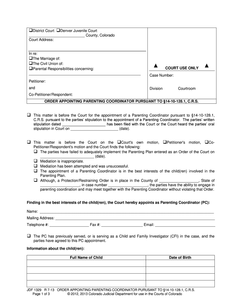 Courts State Co  Form