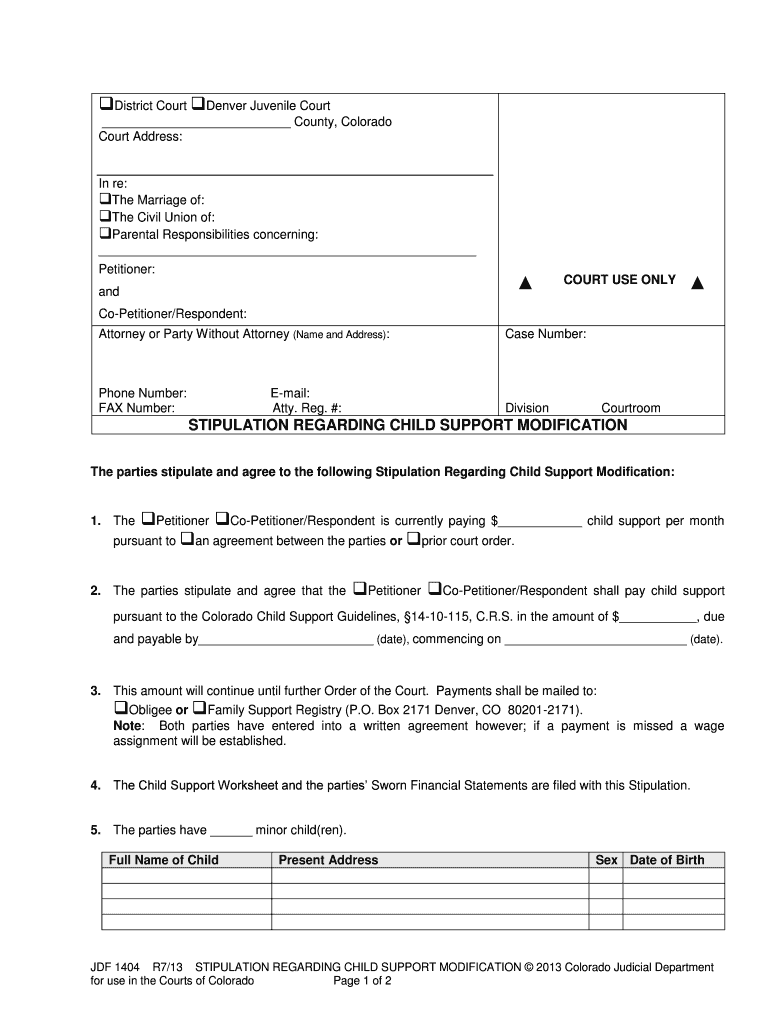 Courts State Co  Form