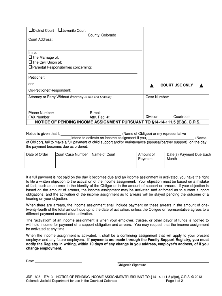 Courts State Co  Form