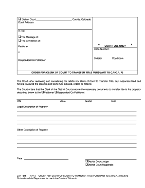 Colorado Judicial Branch Courts Find a Court  Form