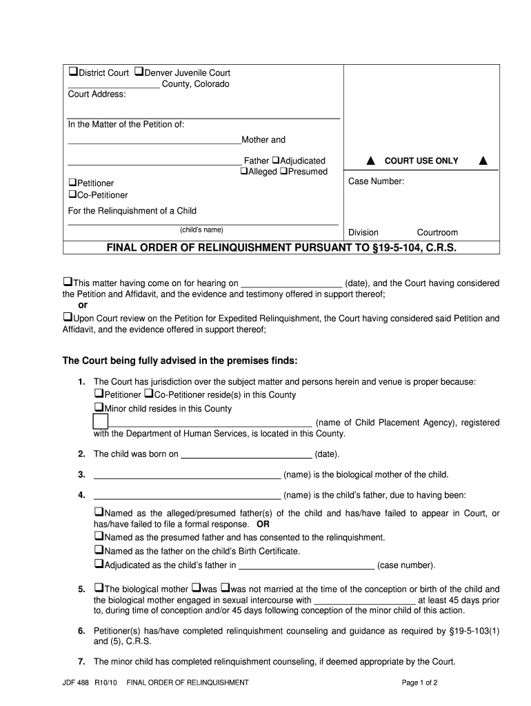 Courts State Co  Form